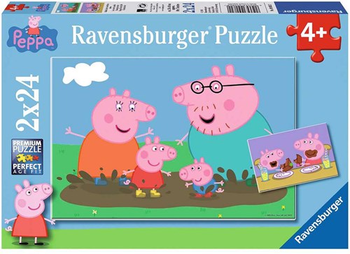 Ravensburger Peppa Pig kids puzzle - 2 x 24 pieces cardboard