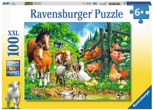 Ravensburger puzzle animals XXL - Animal Gathering 100 pieces