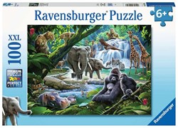 Ravensburger puzzle Jungle animals - XXL kids puzzle 100 pieces animals