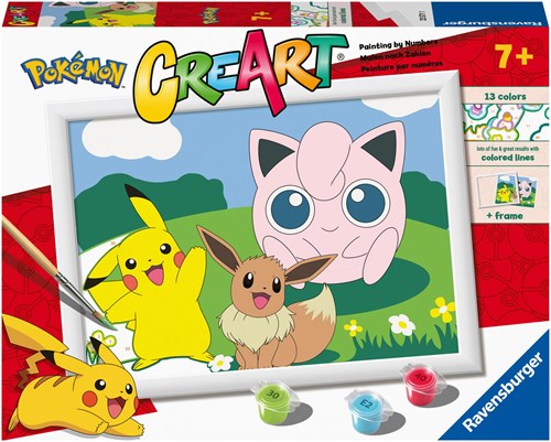 Ravensburger paint by numbers - Pokemon Classics painting set