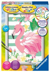 Ravensburger paint by numbers Flamingo craft set for kids