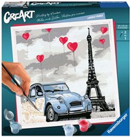 Ravensburger paint by numbers Paris - CreArt hobby kit for adults