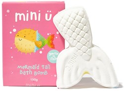 Mini U mermaid bath bomb - colourful fizzing bath bomb for kids
