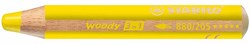 Stabilo woody 3 in 1 coloured pencil yellow - multitasking aquarelle pencil