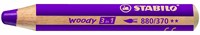 STABILO woody 3 in 1 colored pencil purple - multitasking pencil