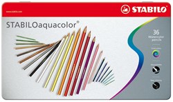 STABILO aquacolor - premium watercolor pencils metal case 36 colors