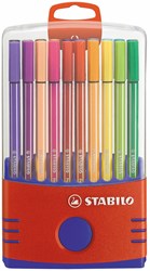Stabilo premium felt-tip pen set Pen 68 ColorParade 20 colors red/blue