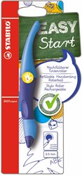 Stabilo pen ergonomic rollerball blue left-handed refillable