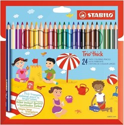 Stabilo 24 stabilo trio dik colored pencils 203/24