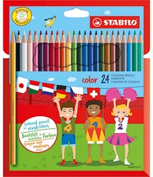 Stabilo colored pencils case - 24 colors - coloring pencil set