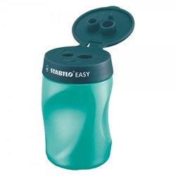 STABILO sharpener ergonomic 3-in-1 right-handed petrol for school