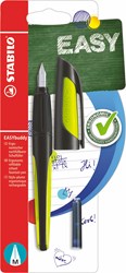 Stabilo ergonomic fountain pen black lime M nib for kids