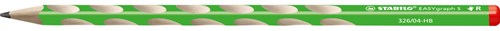 STABILO EASYgraph S - ergonomisch grafietpotlood - rechtshandig - groen gelakt - met dunne 2.2 mm kern