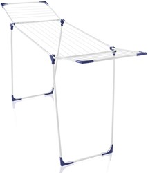 Leifheit drying rack Classic 180 Solid - standing clothes airer blue 18 meters