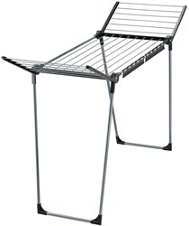 Leifheit drying rack Pegasus 150 Solid Slim - black laundry rack
