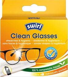 Swirl glasses cleaning wipes lens cleaning cloths for glasses 10 pieces