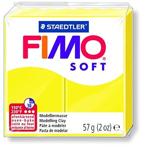 Fimo soft boetseerklei 57g limoengeel