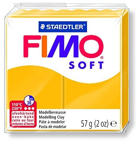 Fimo soft boetseerklei 57g zonnegeel