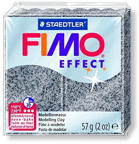 Fimo effect boetseerklei 57g graniet grijs