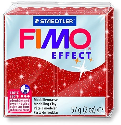 Fimo effect boetseerklei 57g metallic rood