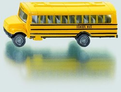 Siku toy bus American school bus yellow metal vehicle