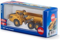 Siku Volvo construction vehicle dumper truck 1:87 yellow with tipping bed-3