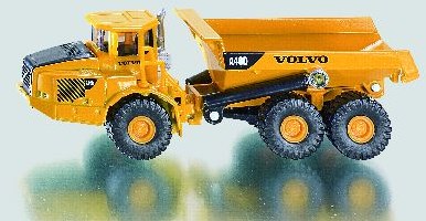 Siku Volvo construction vehicle dumper truck 1:87 yellow with tipping bed