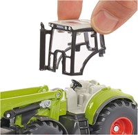 Siku tractor toy Claas with front loader dolly tipper trailer 1:50 metal-3