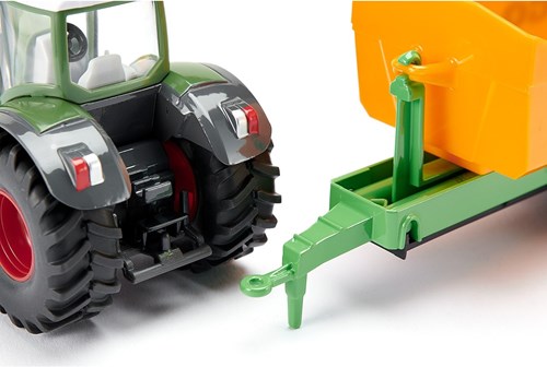 Siku Fendt toy tractor hooklift trailer and carriage 1:50 metal-2