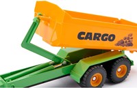 Siku Fendt toy tractor hooklift trailer and carriage 1:50 metal-3