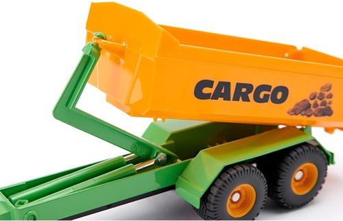 Siku Fendt toy tractor hooklift trailer and carriage 1:50 metal-3