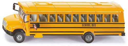 Siku toy school bus - US model - metal - yellow - 1:55 scale