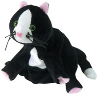 Beleduc hand puppet cat - black - hand puppet for children