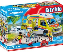 Playmobil City Life ambulance toy with light and sound 71202