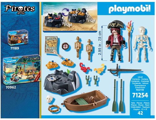 Playmobil Pirates Starterpack Pirate with Rowboat - Play Figure 71254-2