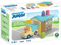 Playmobil construction site Junior Worker with sorting garage playset