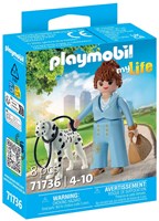 Playmobil play figure My Life Manager with dalmatian dog 71736