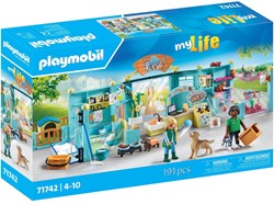 Playmobil animal hotel building set for kids - animal care toy