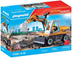 Playmobil excavator - large construction vehicle toy
