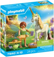 Playmobil Princess Magic unicorn toy rainbow flower with fairy