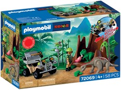 Playmobil Dinos adventurous dinosaur hideout with quad and baby dinos