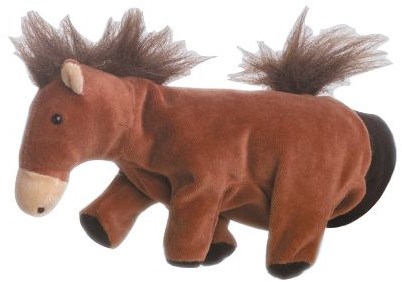 Beleduc hand puppet horse plush puppet show brown 22 cm toy
