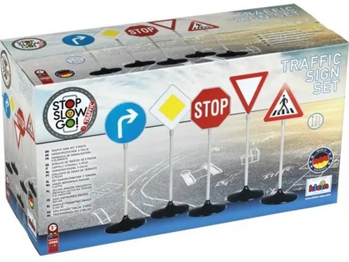 Klein traffic signs educational toy set - 5 pieces - 72cm tall-2