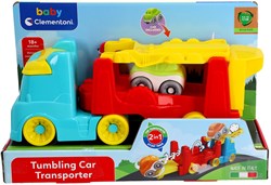 Clementoni toy truck Tumbling Cars Transporter - colorful car carrier