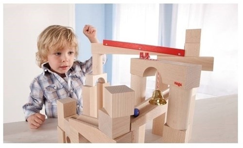 Haba marble run wooden starter set - large building kit for kids