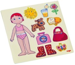 Haba Magnetic Toy Toddler Dress Up Doll Lilli Magnetic Play Set
