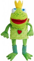 Haba hand puppet Frog King - imaginative puppet play for kids