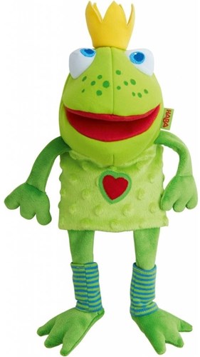 Haba hand puppet Frog King - imaginative puppet play for kids