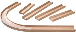 Haba Kullerbü marble run - Expansion set straight tracks and curves wood