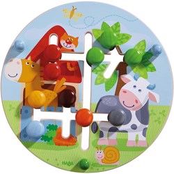 Haba farm world wooden activity board educational toy for toddlers